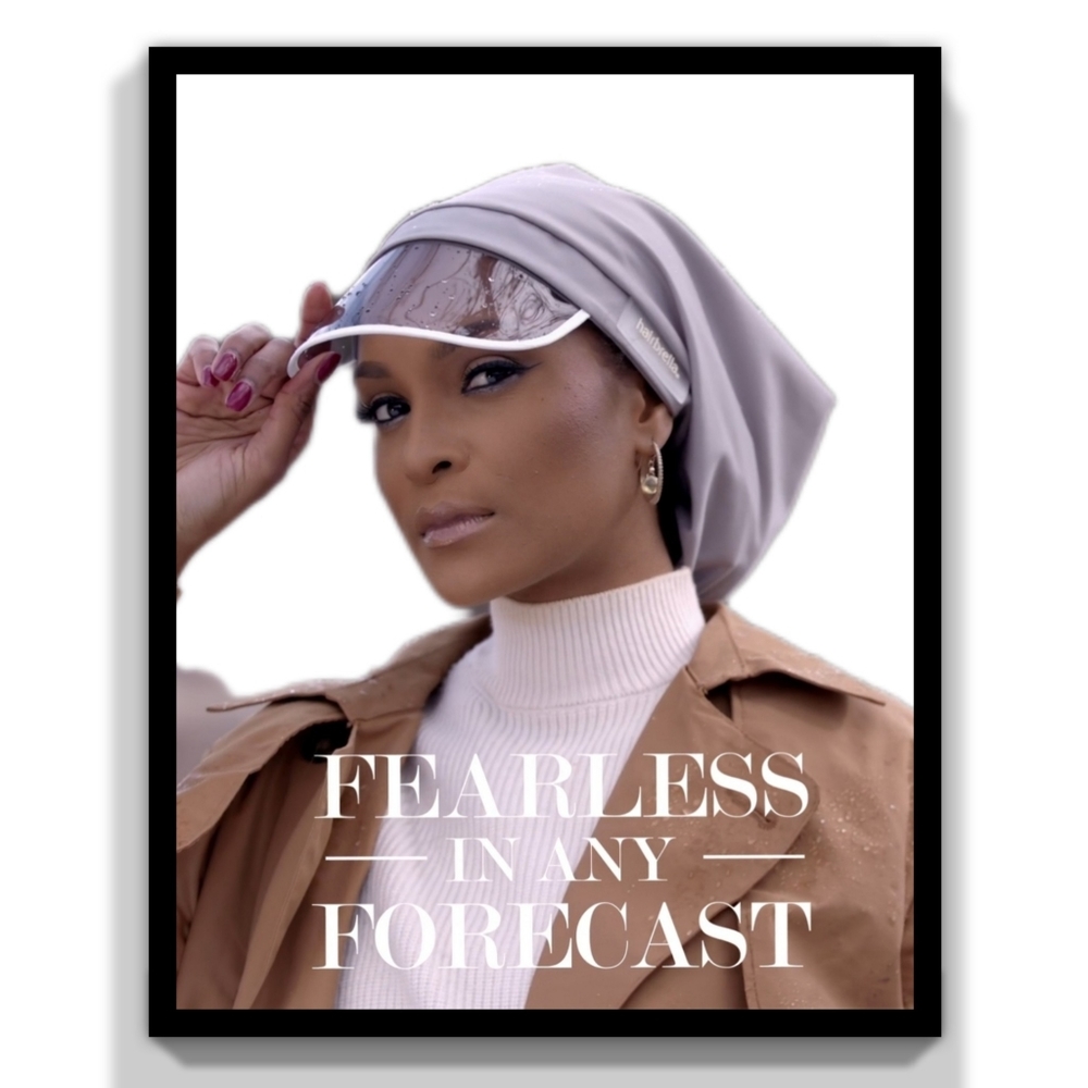 Hairbrella Classic Satin Lined Rain Hat NWOT